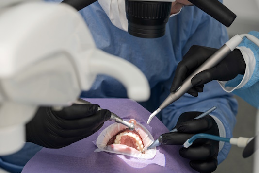 Лечение кариеса передних зубов